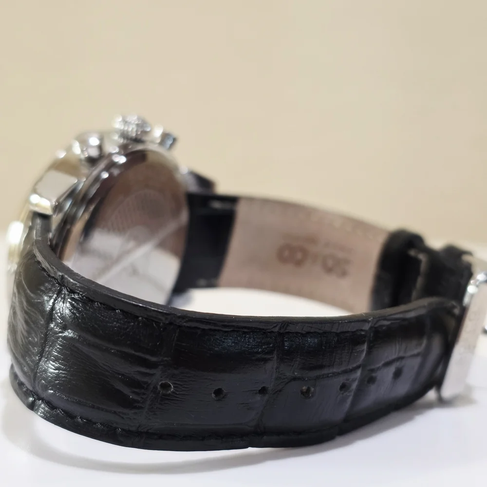 SO&CO New York Tribeca Chronograph Black Silver Sub Dial Men's Wrist Watch 5059